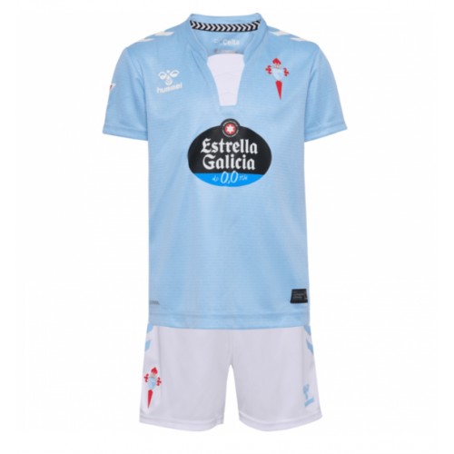 Dětský fotbalový dres Celta Vigo 2024-25 Domácí Krátký Rukáv (+ trenýrky)